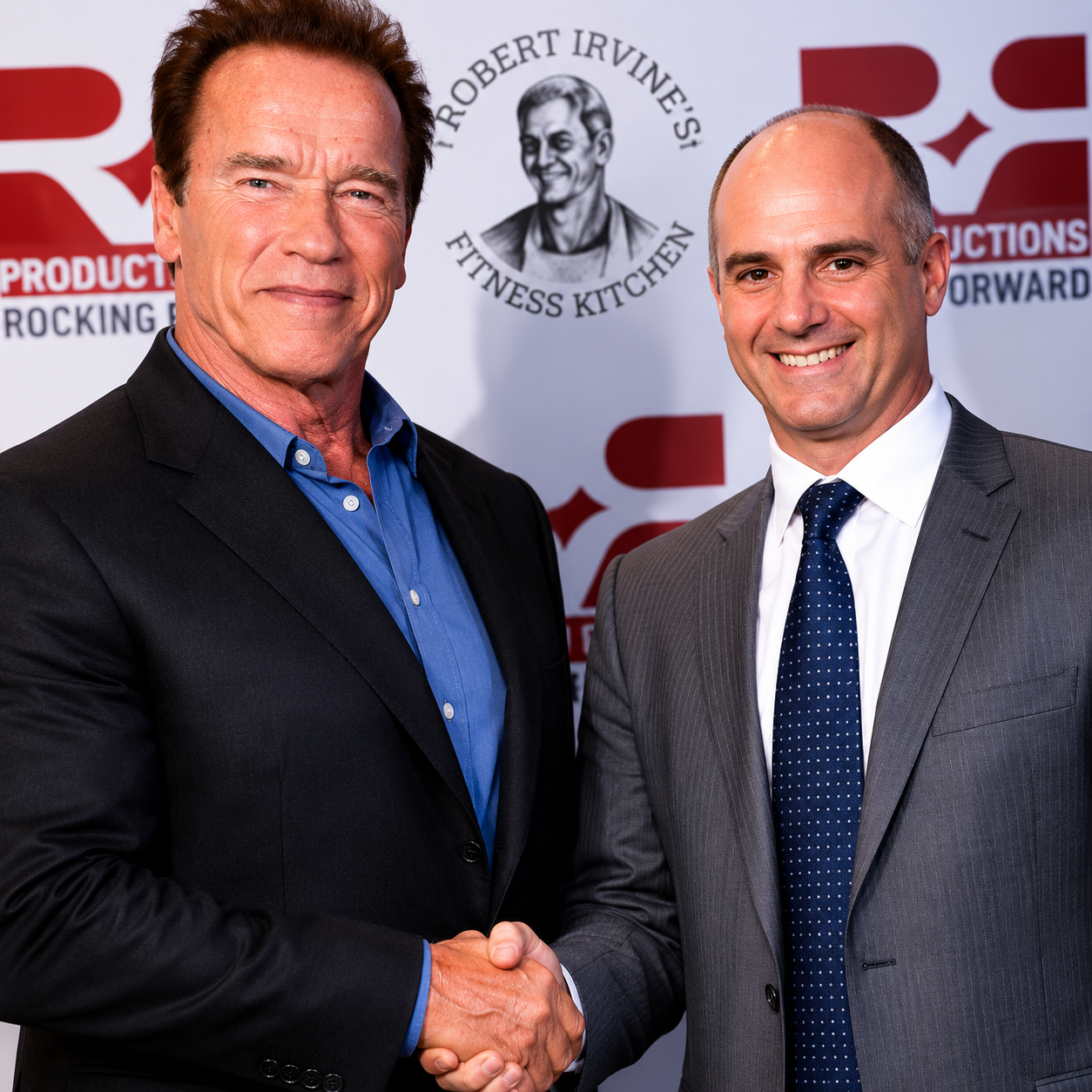 Chef Enzo Oliveri with Arnold Schwarzenegger